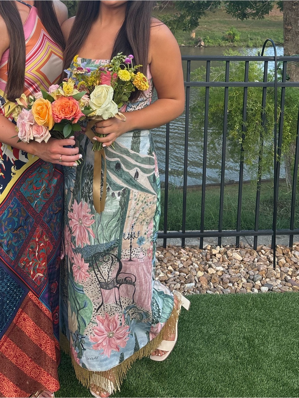 CUSTOM MADE- isla&white maxi agape dress